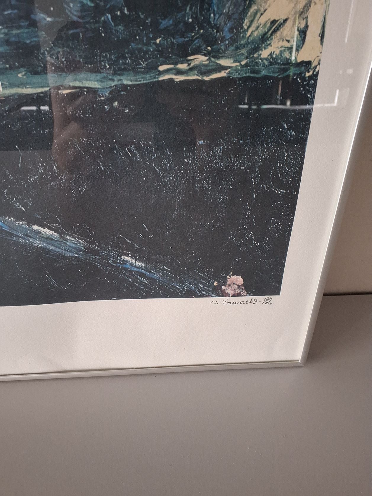 Farvelitografi af Vibeke Lawaetz