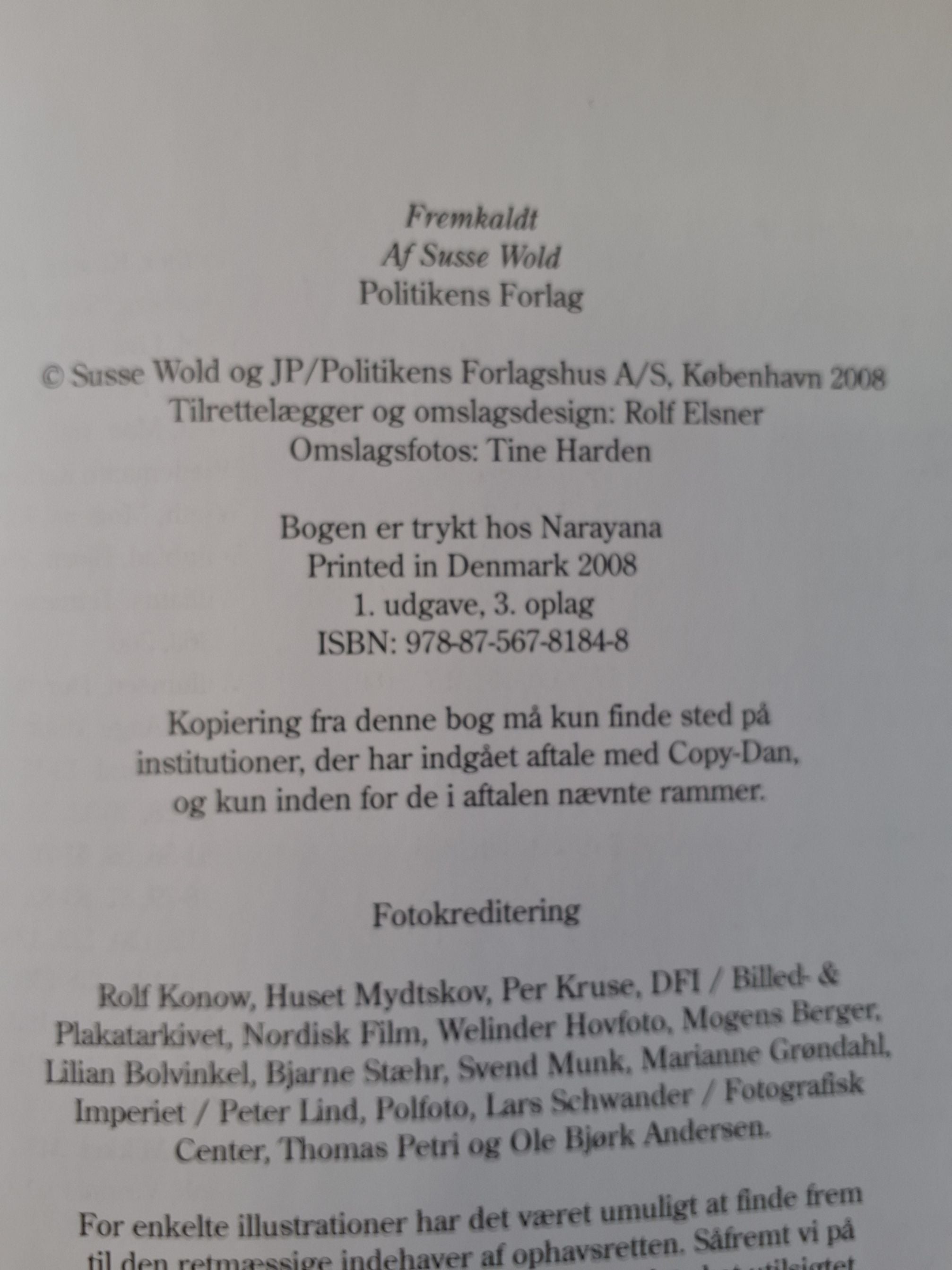 Susse Wold Fremkaldt