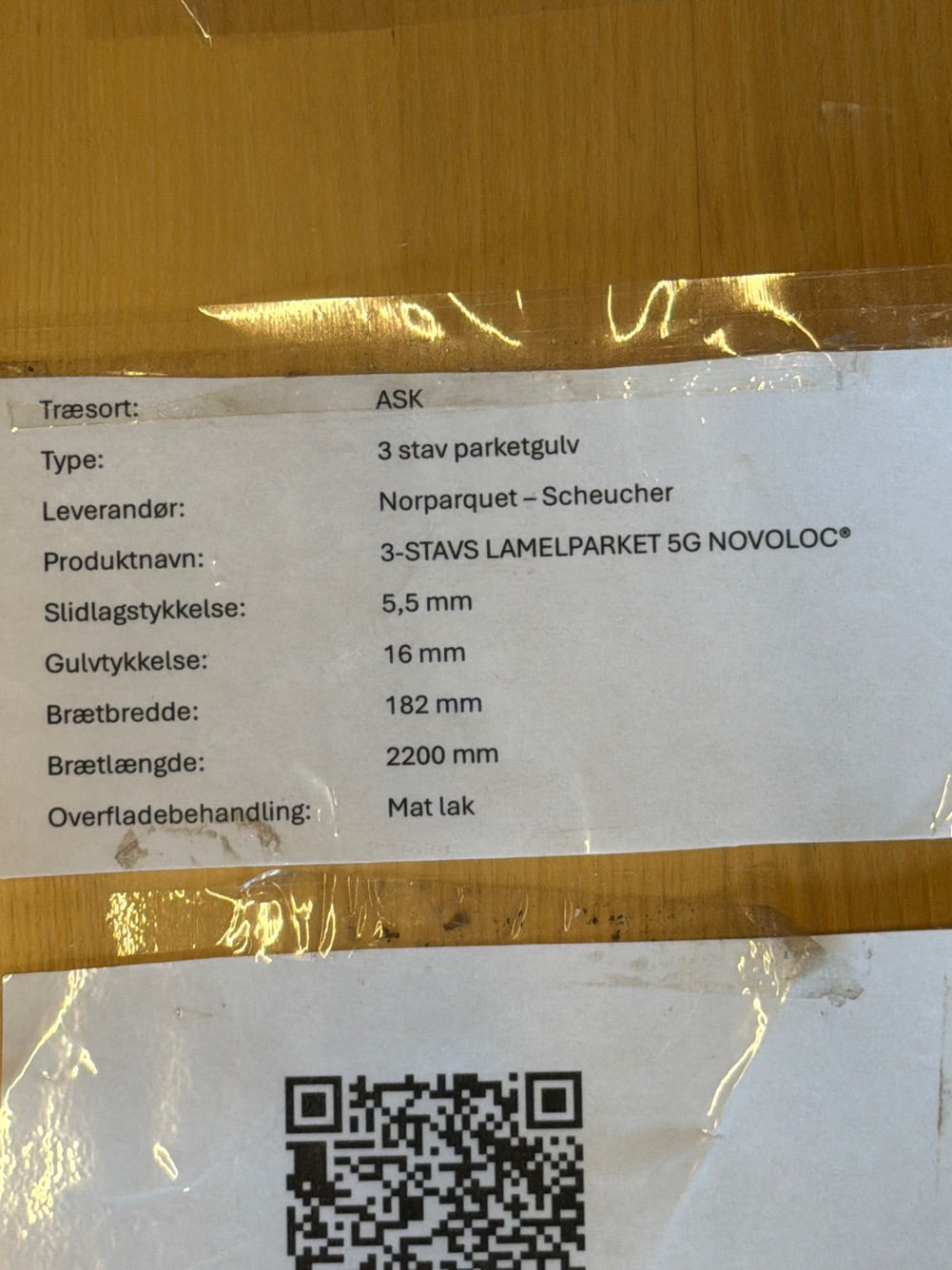 Parketgulv Ask - afkortede længder