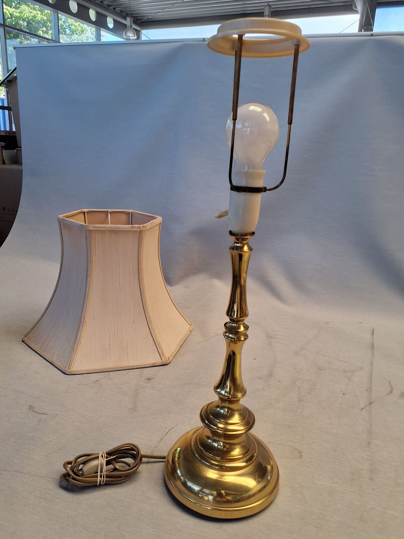 Messinglampe