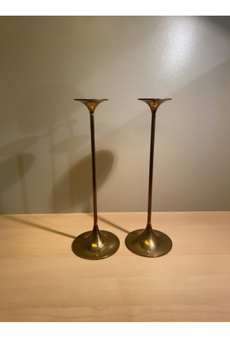 "Hifi" lysestager i messing