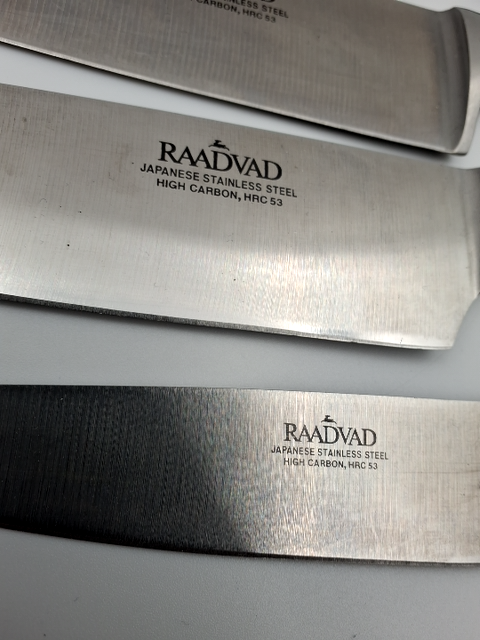 4 stk. raadvad knive