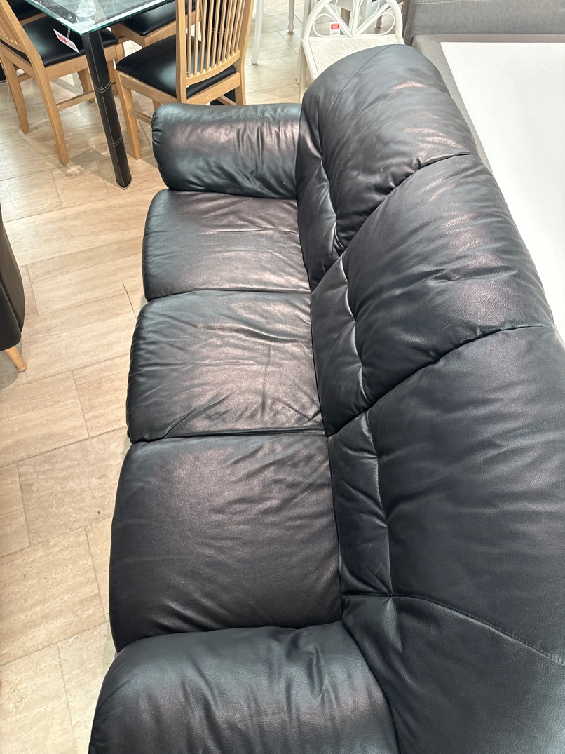 Sofa kunst læder sort