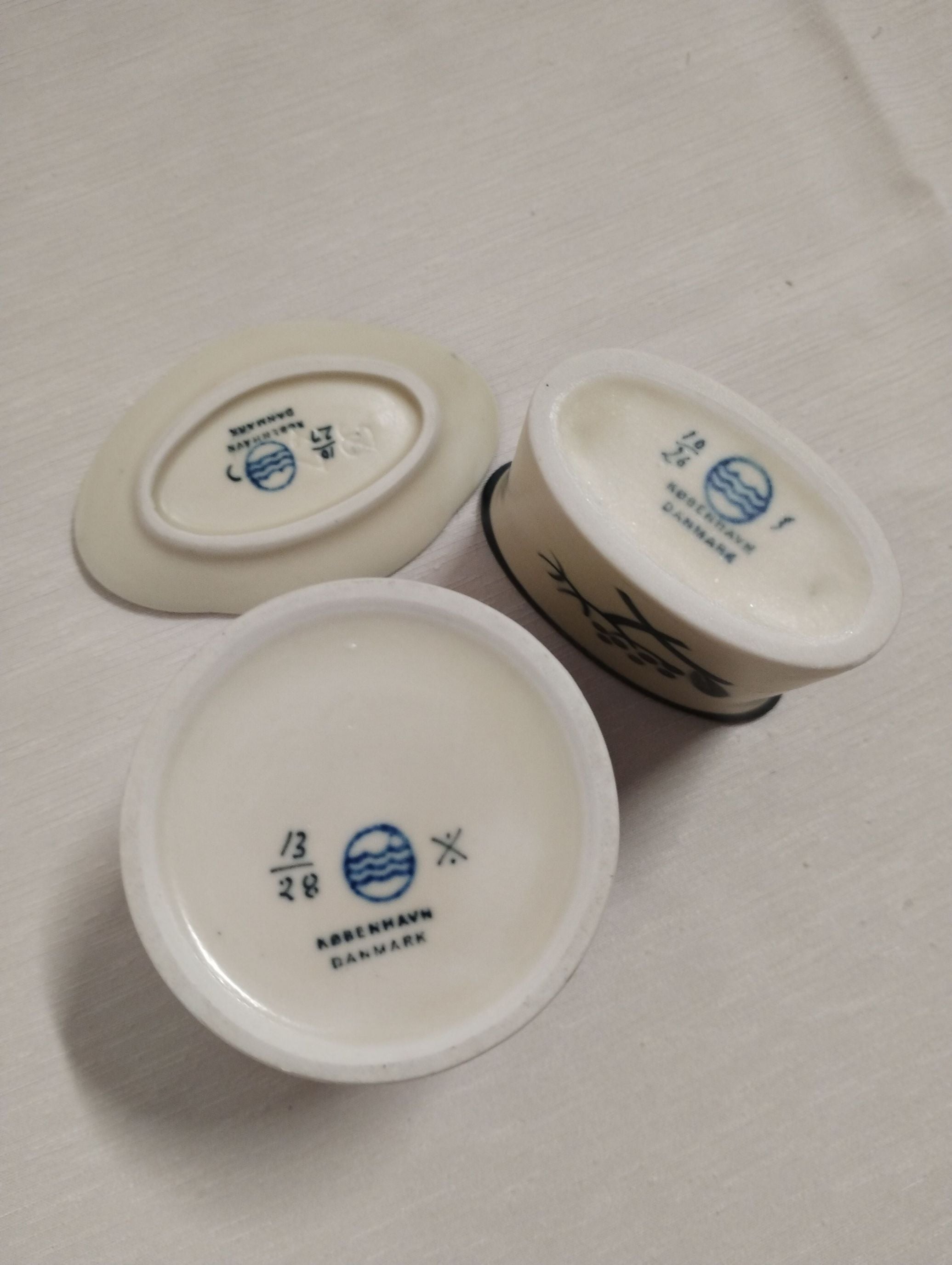 Royal Copenhagen Aluminia sæt med 3 dele