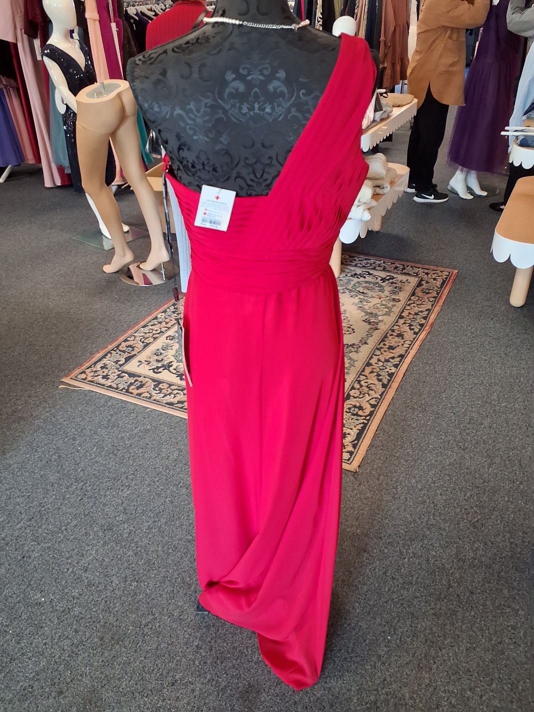 Milano Formals Elegant Rød Aftenrobe