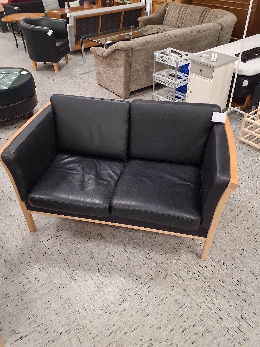 2 ps læder sofa