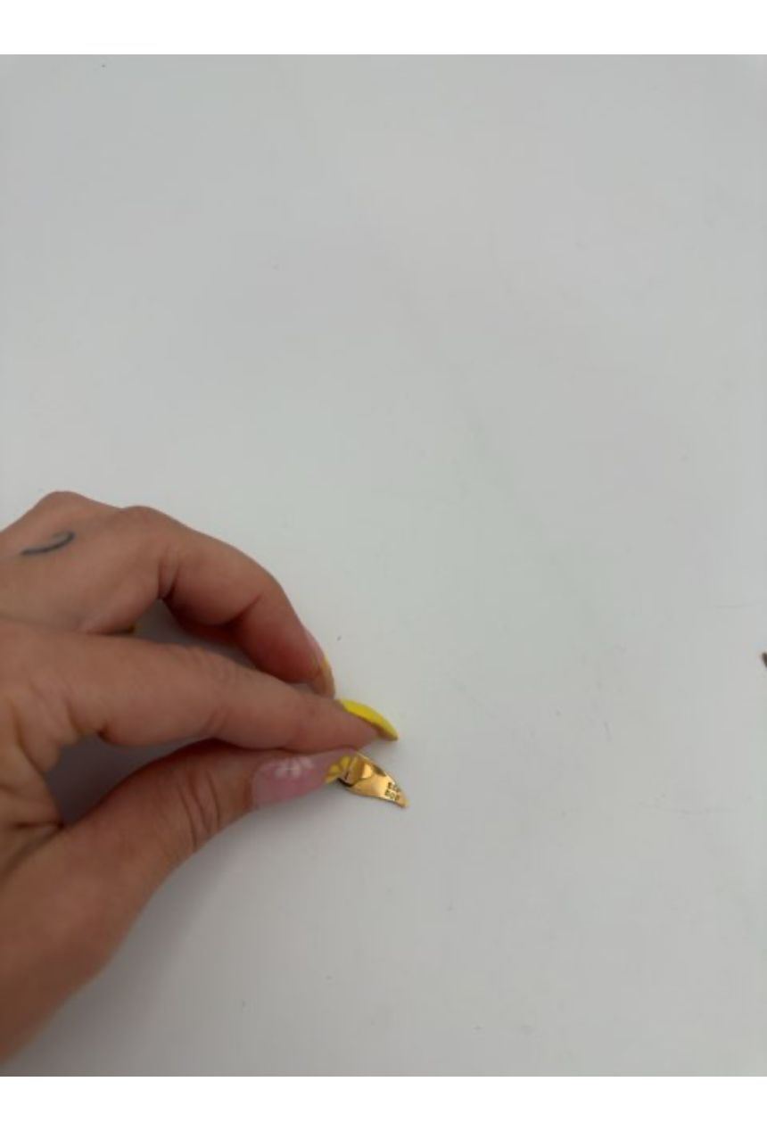 Guld øreclips
