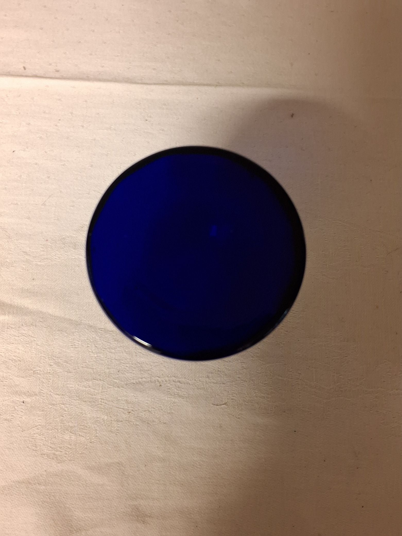 Blå glasvase