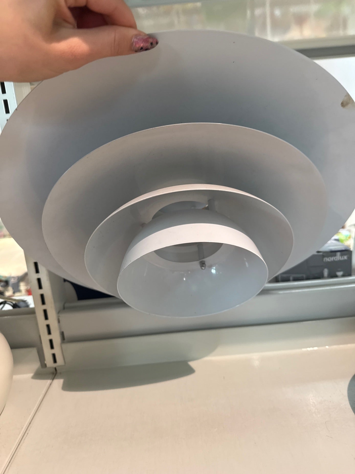 Loftlampe skærm hvid