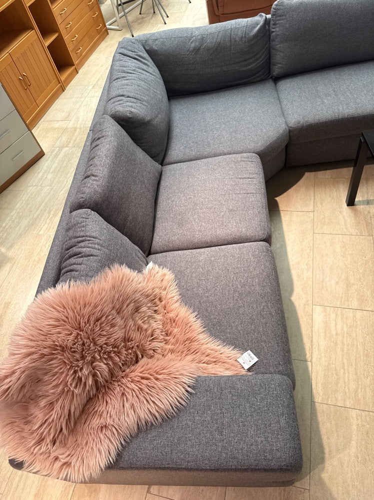 Vinkel sofa grå