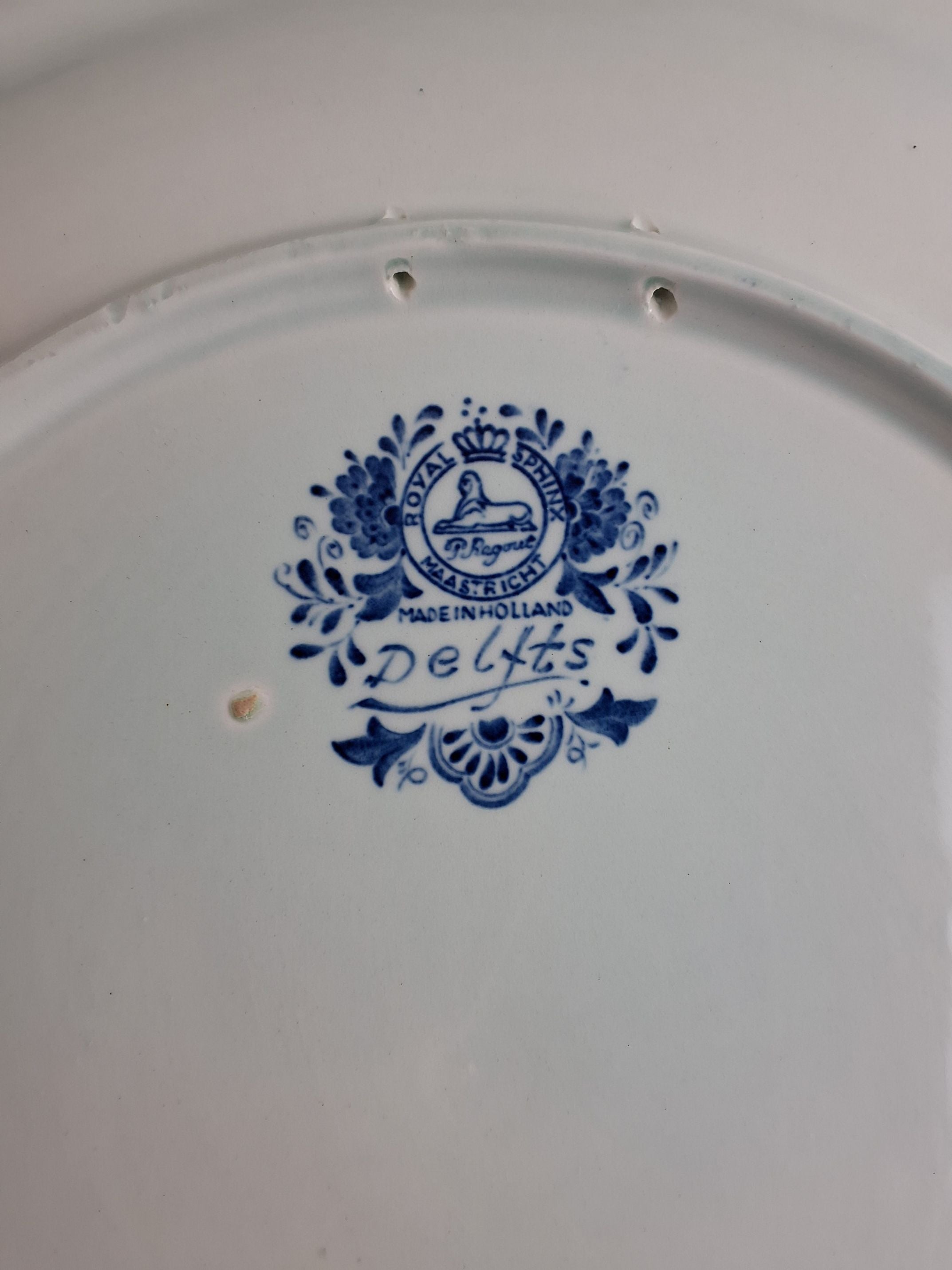 Stor platte Delfts 1 kvæg