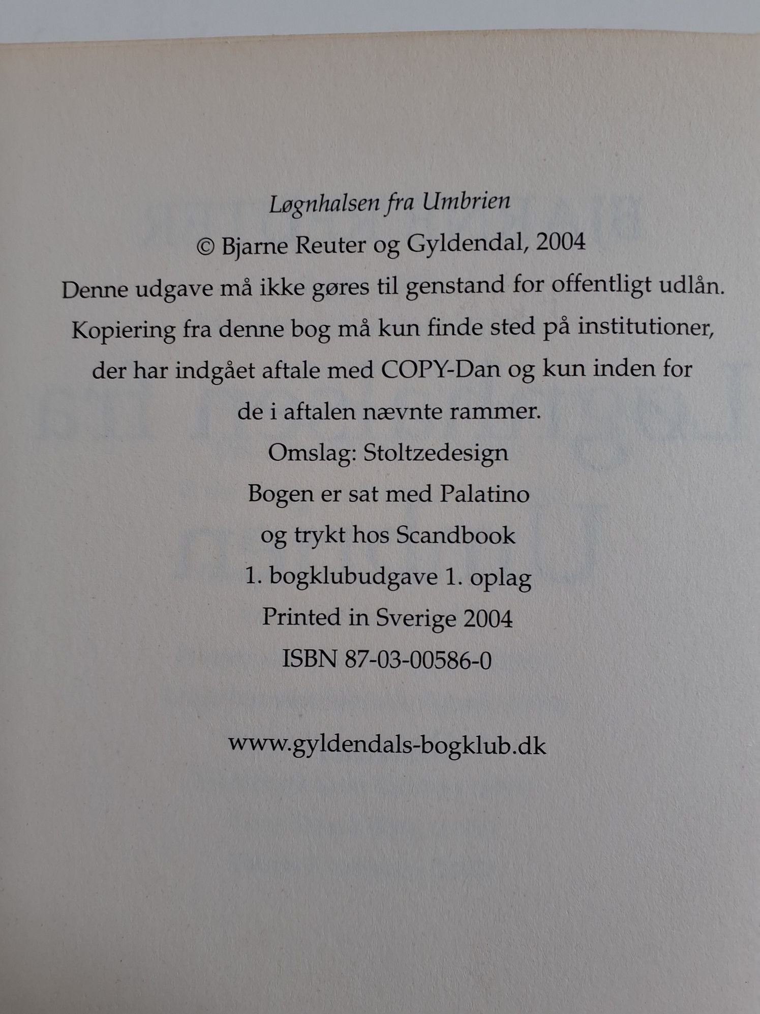 Bjarne Reuter Løgnhalsen fra Umbrien