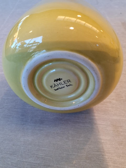 Kahler Vase gul