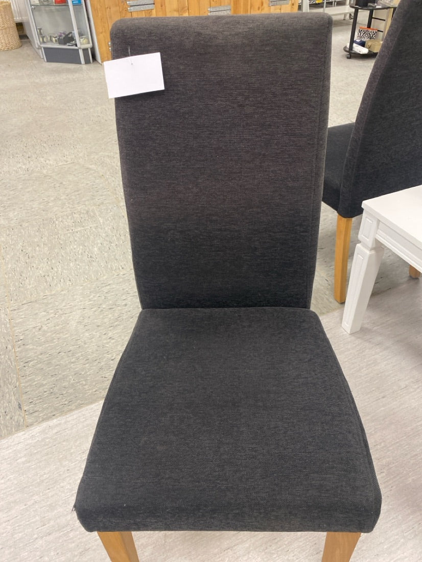 Sort stof Spisebord stol