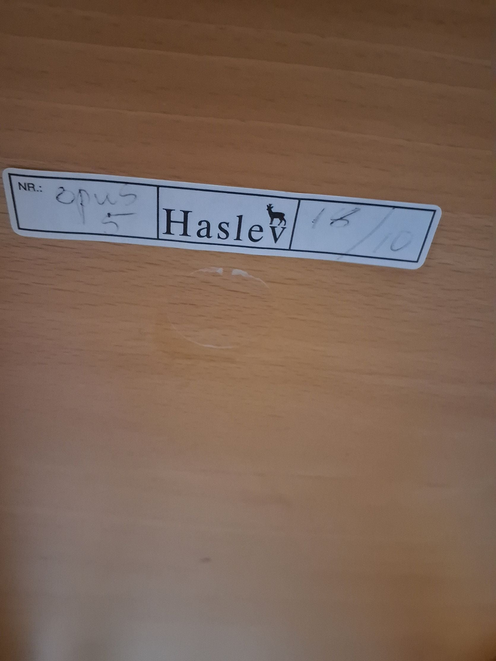 Haslev rundt sofabord træ