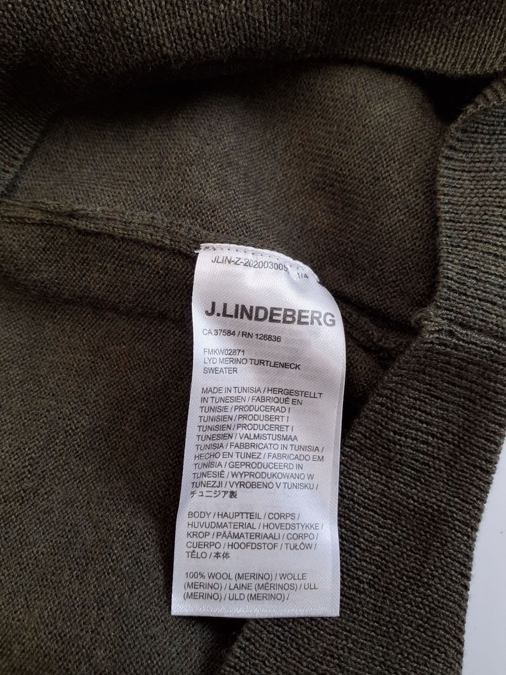 "J.Lindberg"Striktrøje