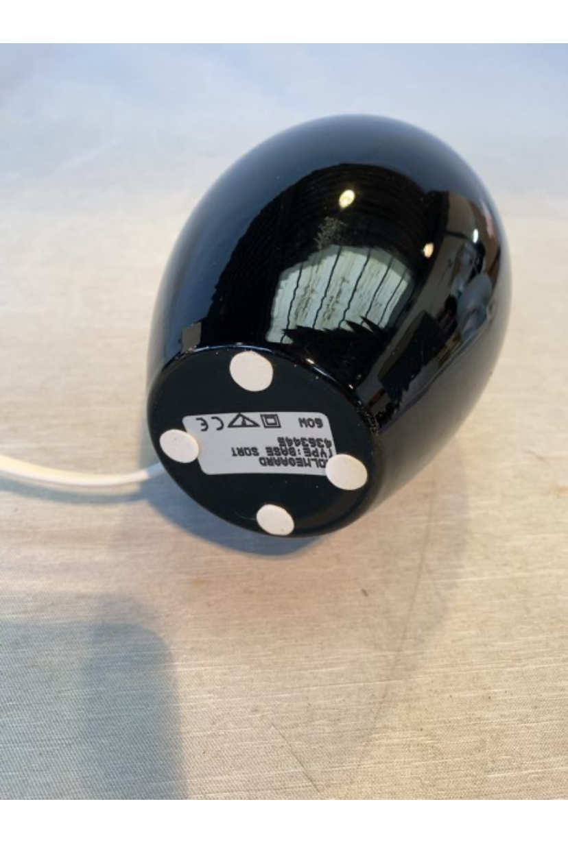 Holmegaard bord lampe