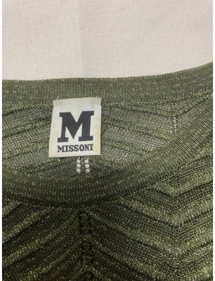 Missoni Top efterårsgrøn
