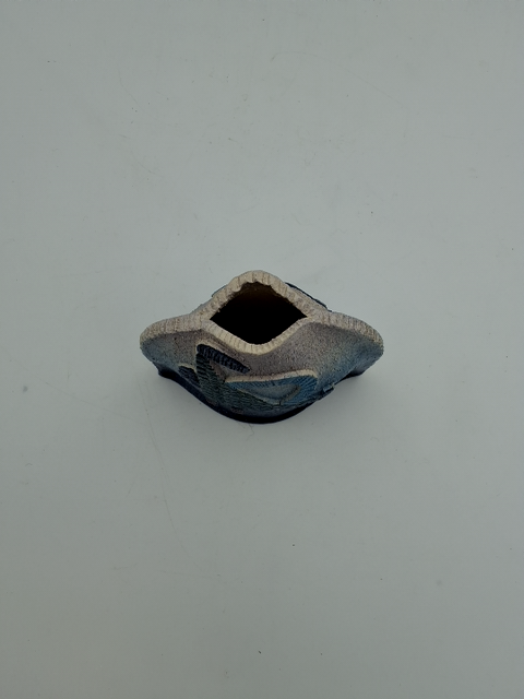 Keramik vase i blå nuancer