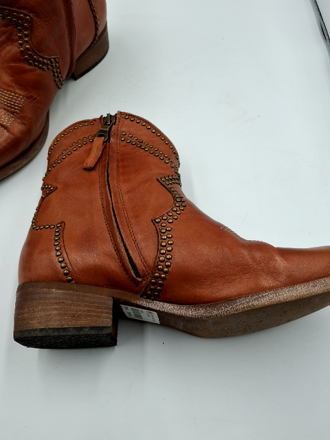 Italienske læderstøvler Cowboy look
