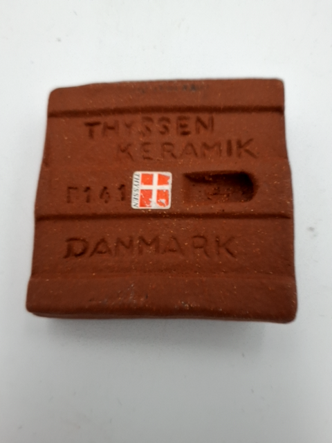 Vintage Thyssen Keramik, lille viking flise