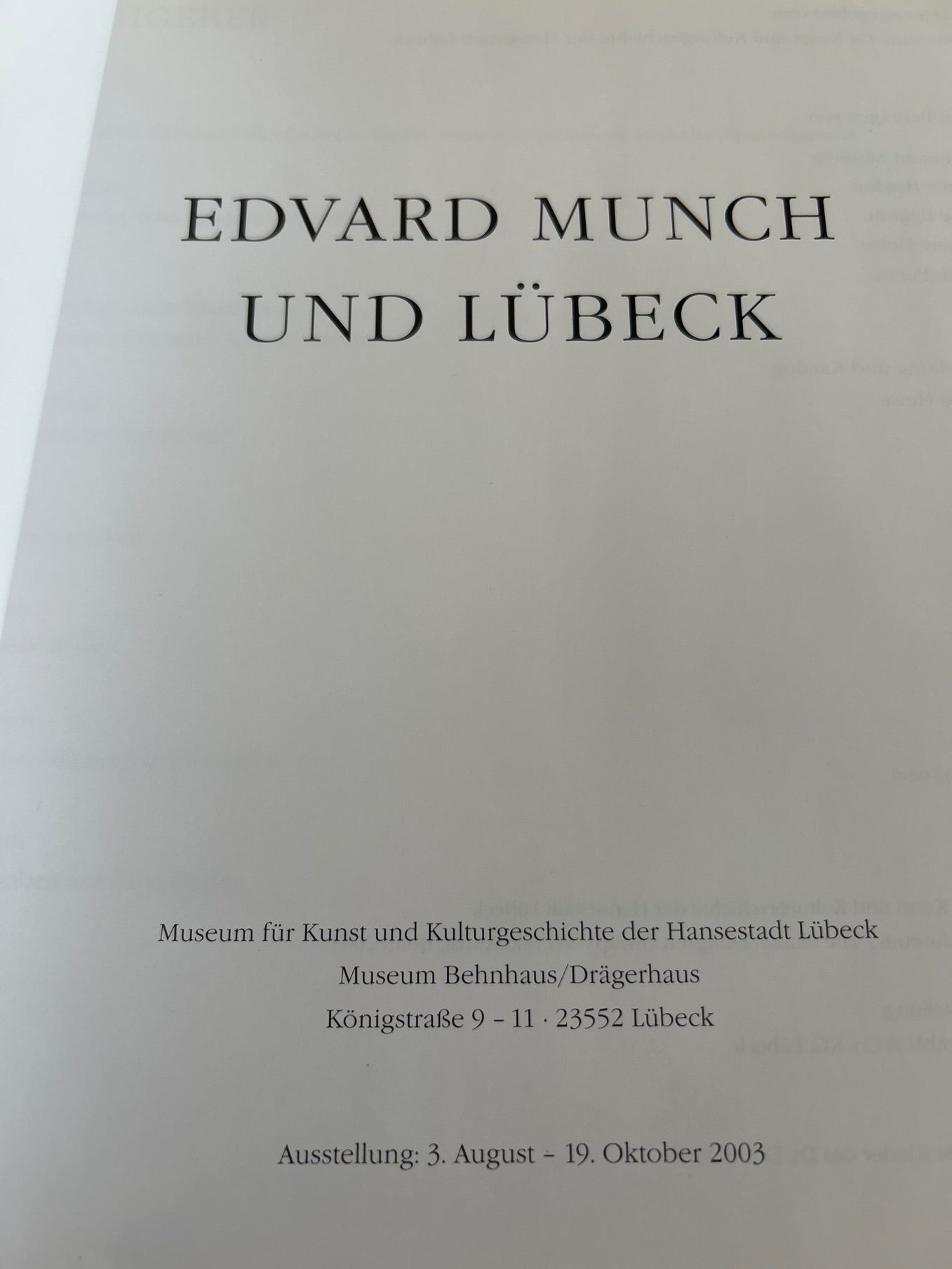 Edvard Munch und Lübeck