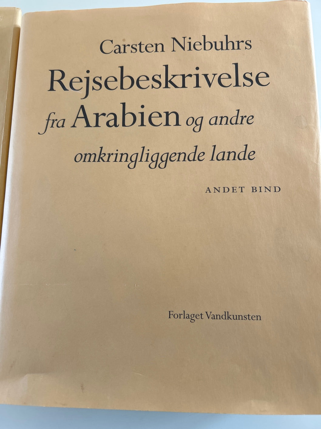 Rejsebeskrivelse fra Arabien
