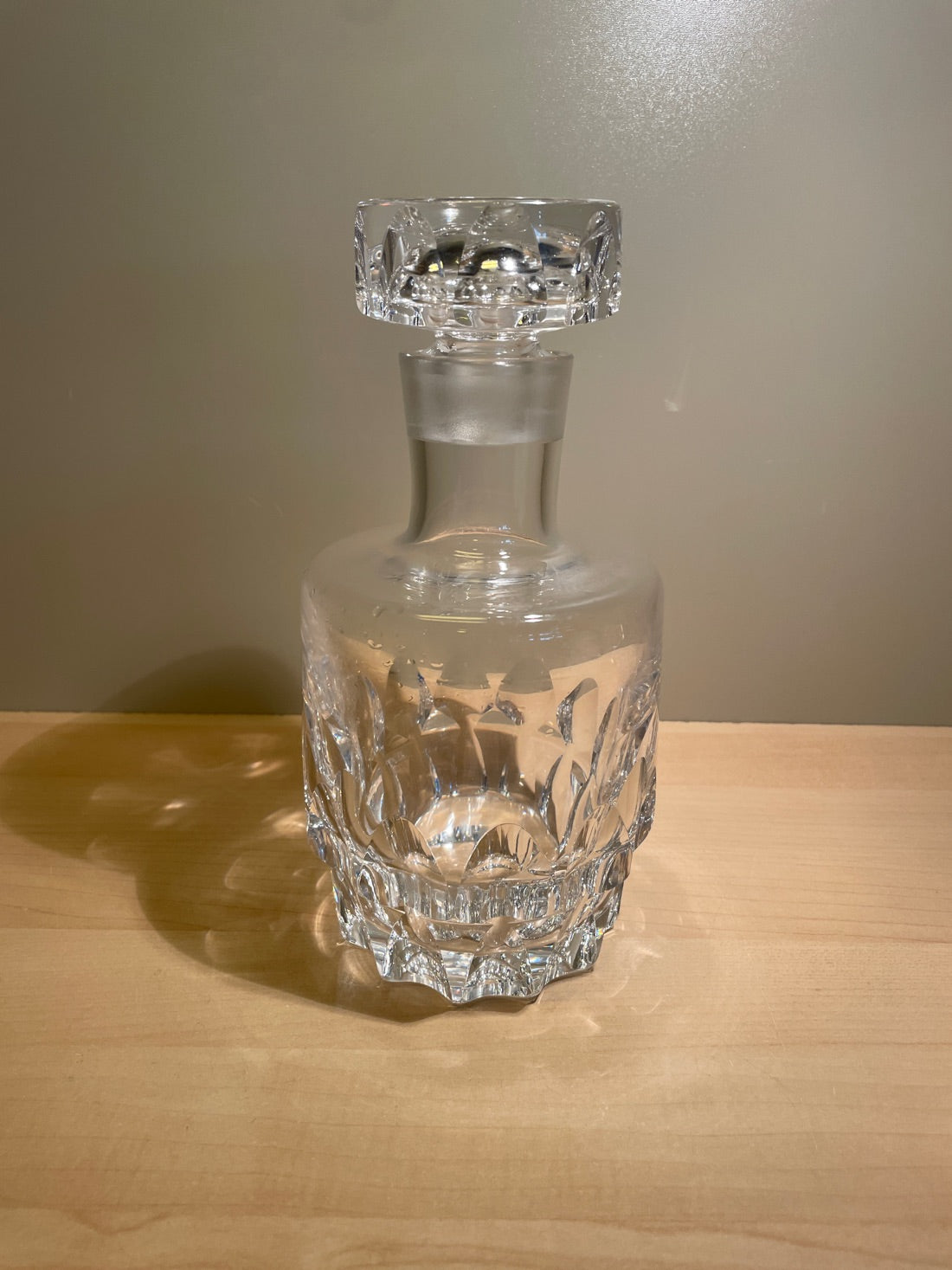 Krystal karaffel m. 4 små glas