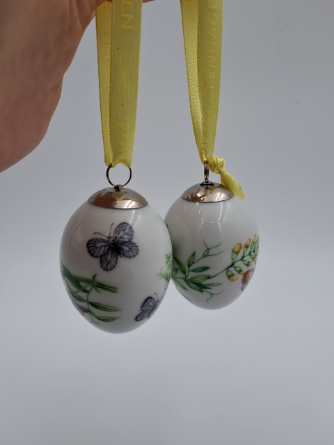Påske æg, sommerfugle, Royal Copenhagen