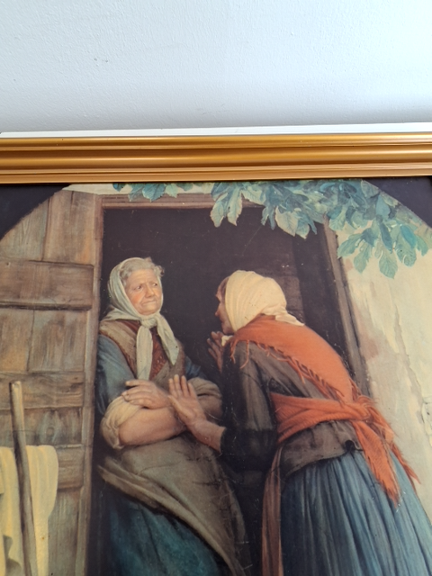 Plakat: To koner af Carl Bloch