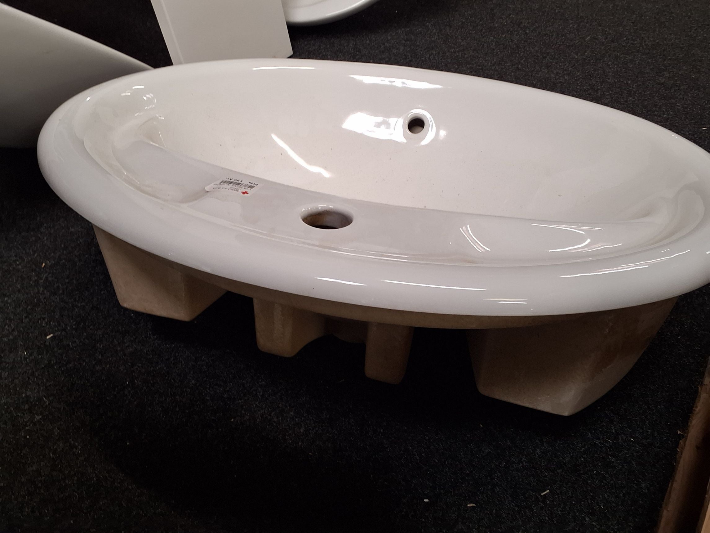 Oval porcelæn vask