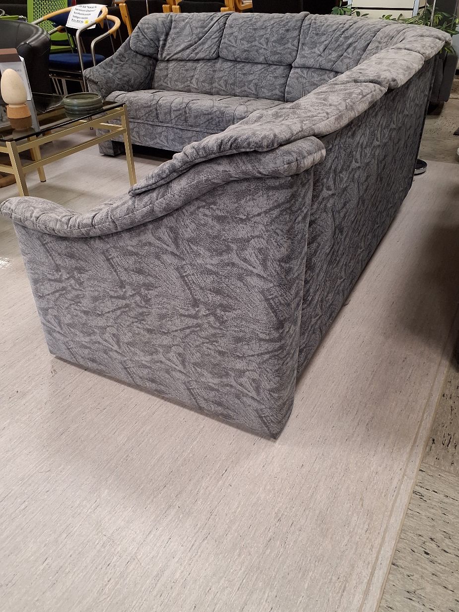 L sofa polstret grå