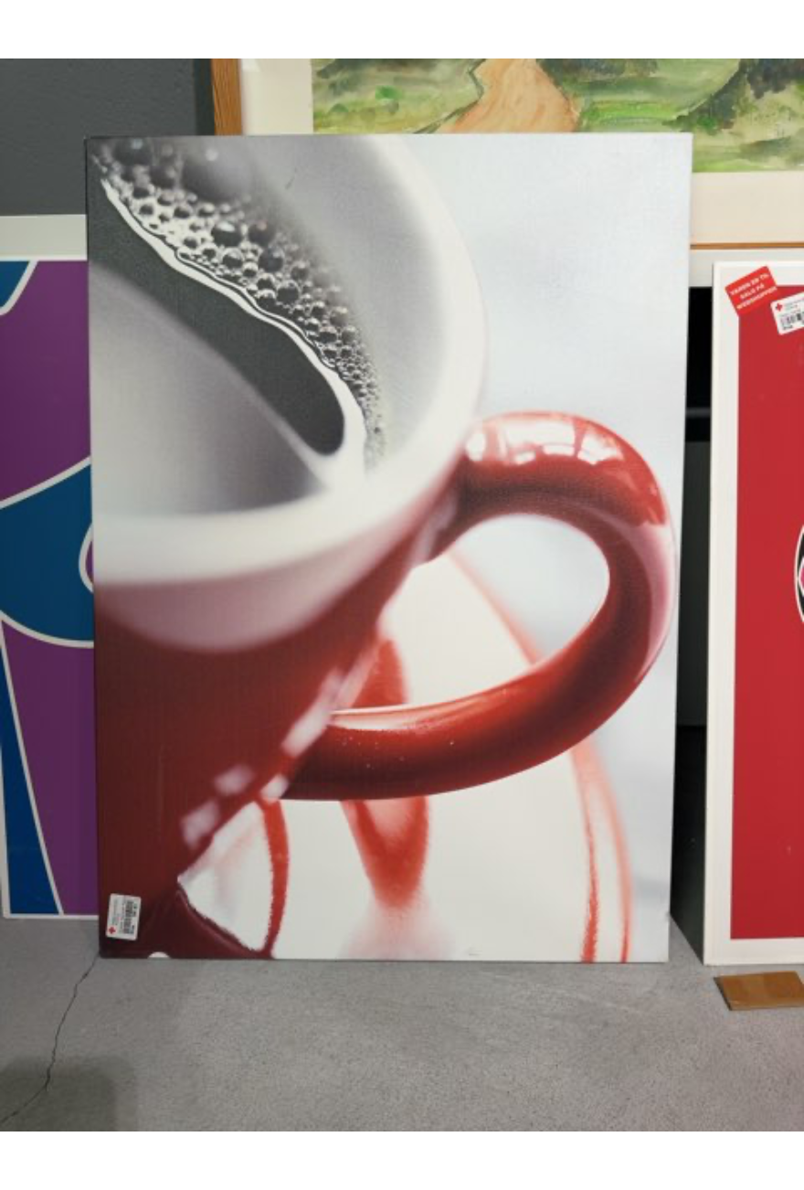 Maleri halv kaffekop
