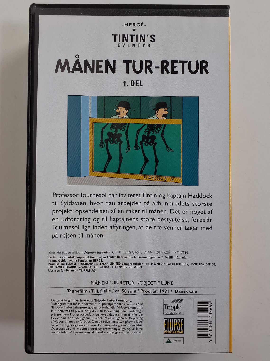 VHS Tintin del 1 Månen tur-retur