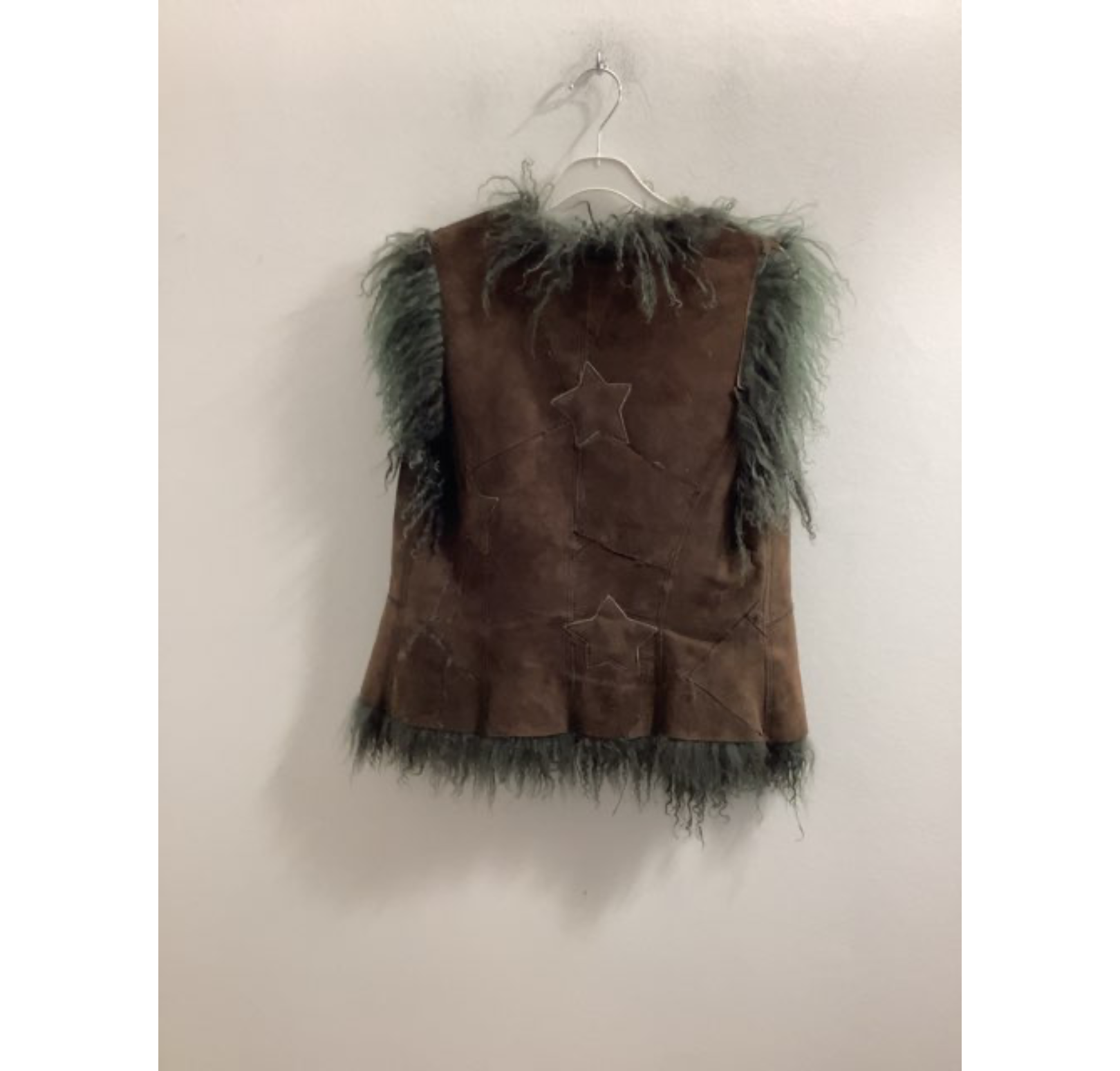 Ukendt mærke ruskindsvest (B245)