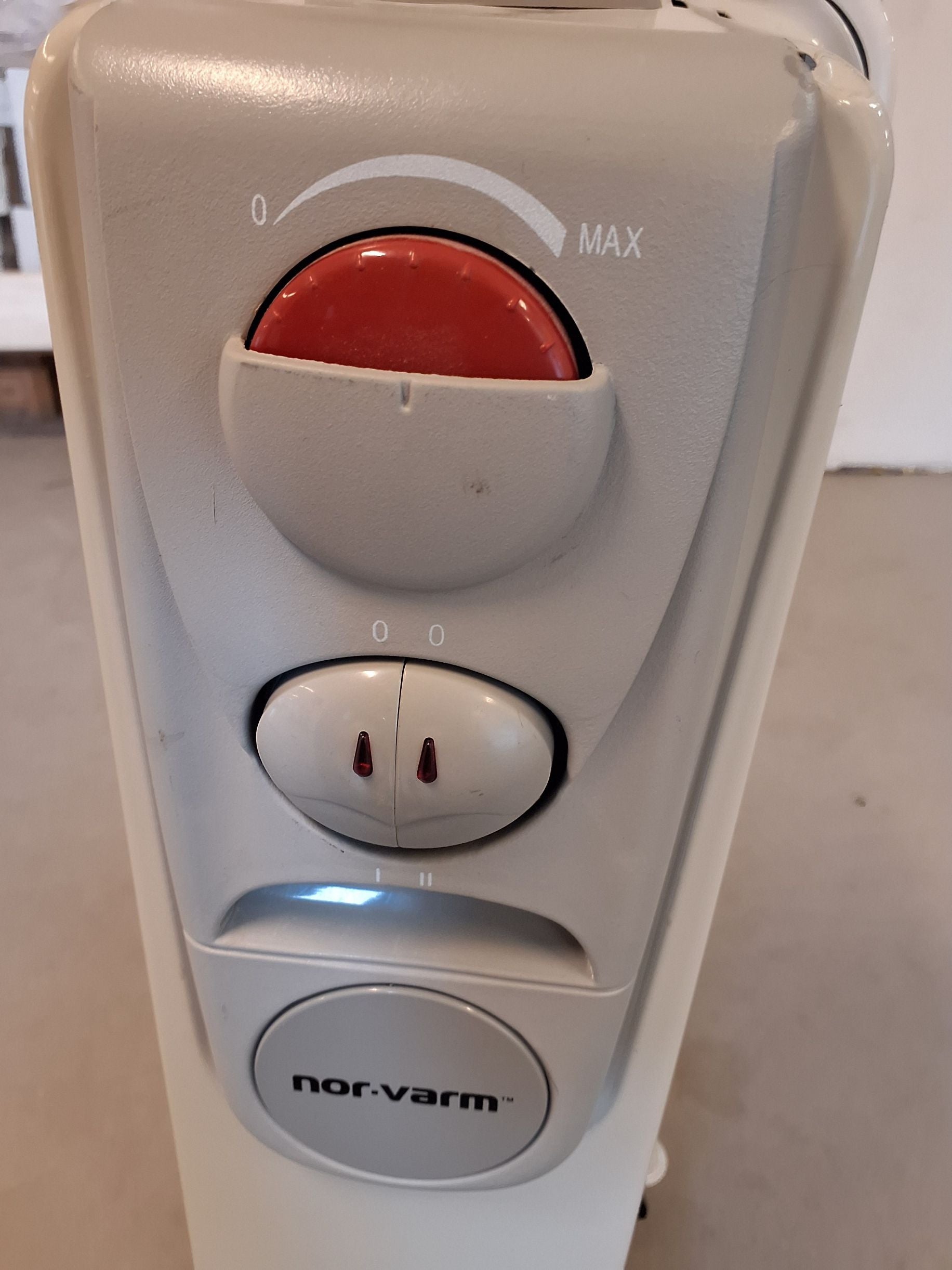 Nor-varm oliefyldt elradiator
