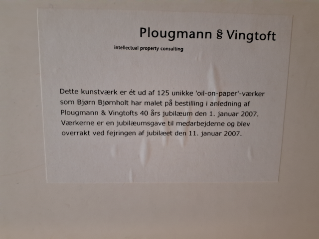 Bjørn Bjørnholt " Oli on paper "