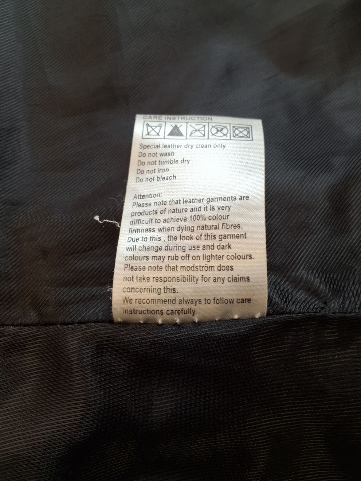 Modström skindjakke