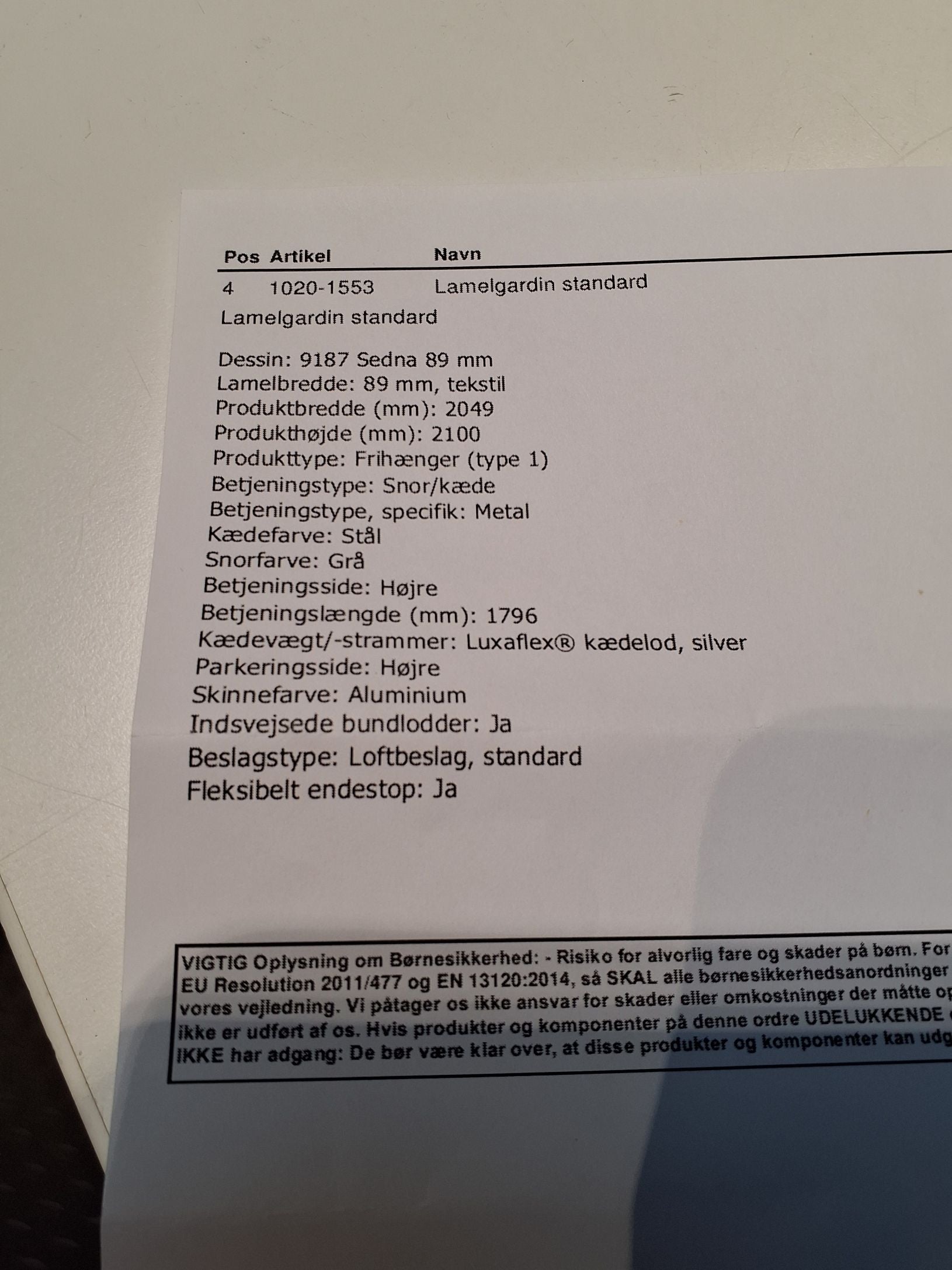 Lamelgardiner i hvidt