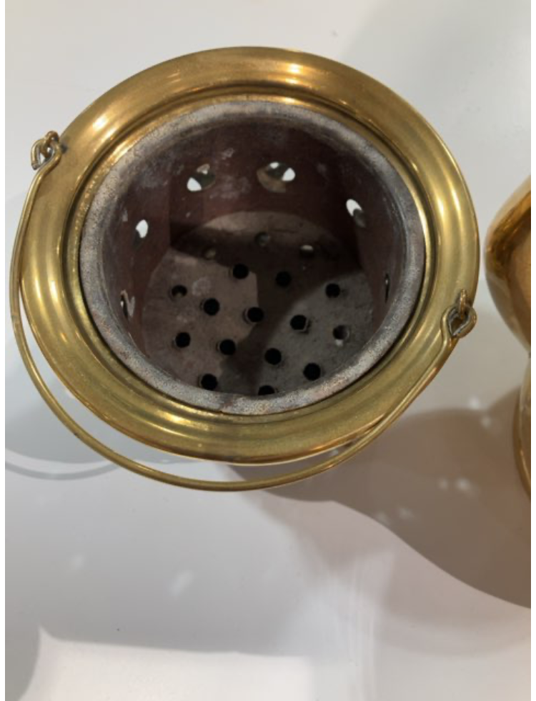 Kaffekande med fyrfad