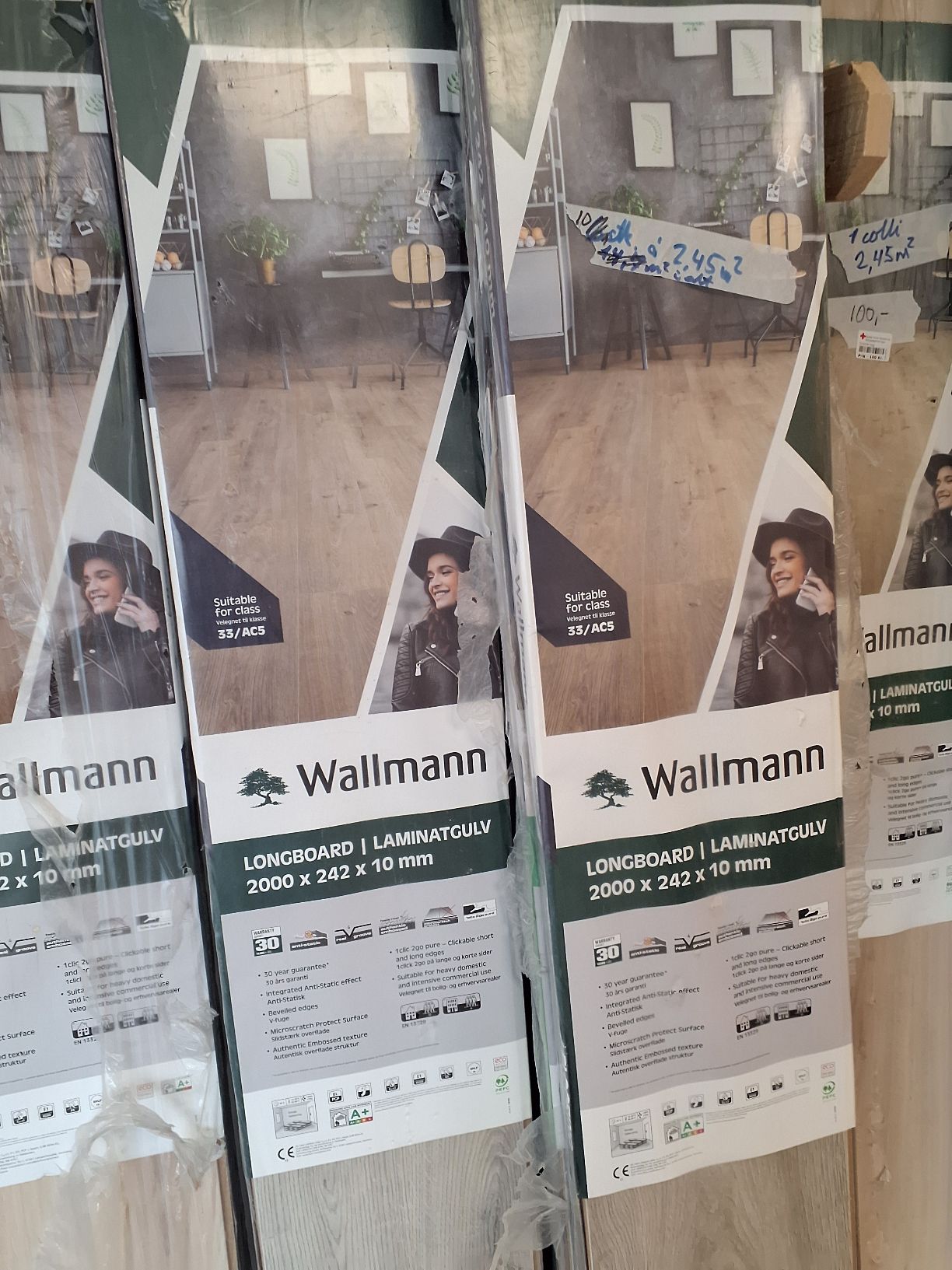Laminatgulv Wallmann 24,5 kvm