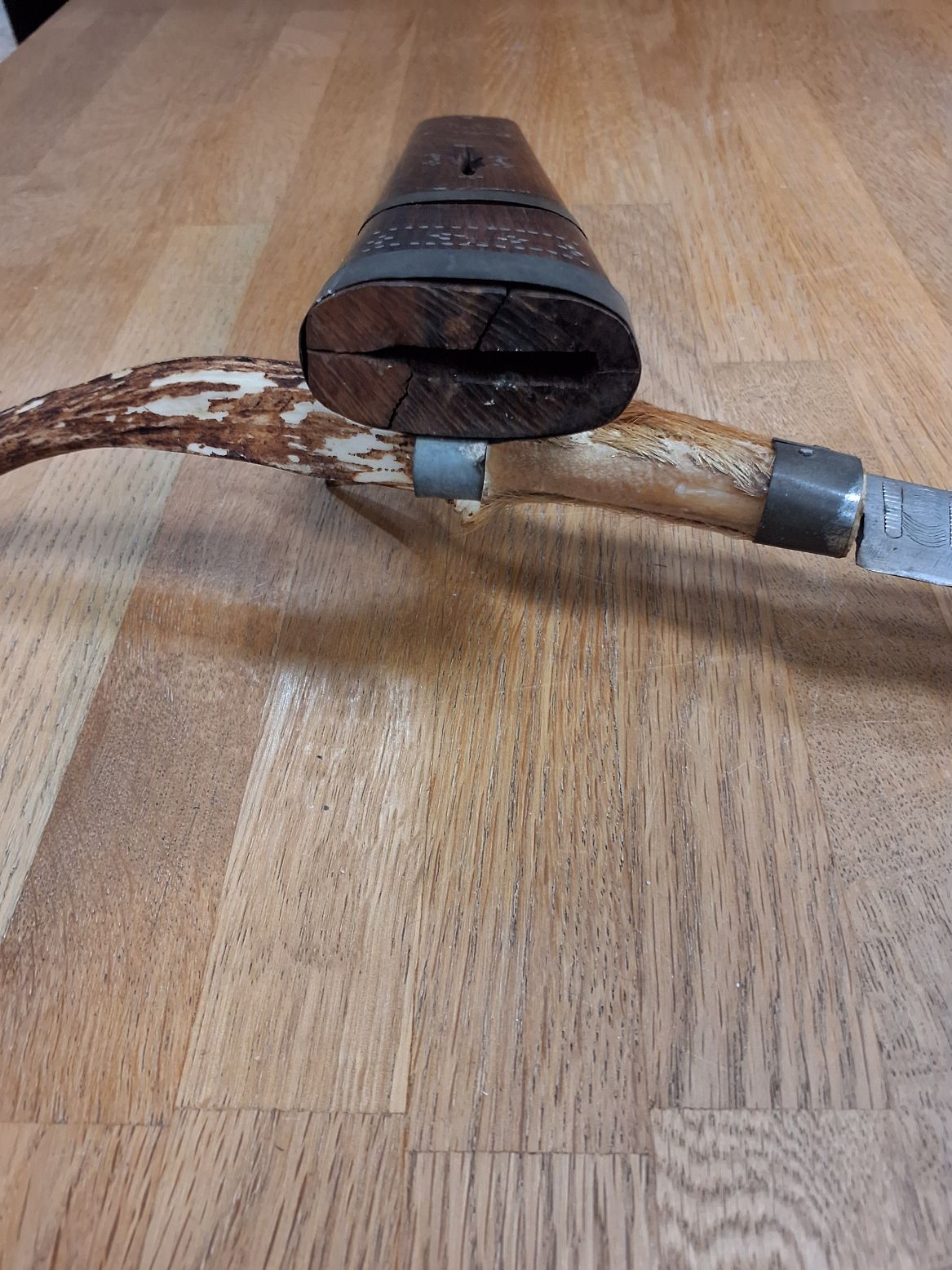 Jagtkniv, gammel finsk elghornskniv