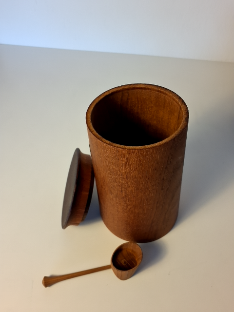 Kaffedåse med ske - Ole Hansen design