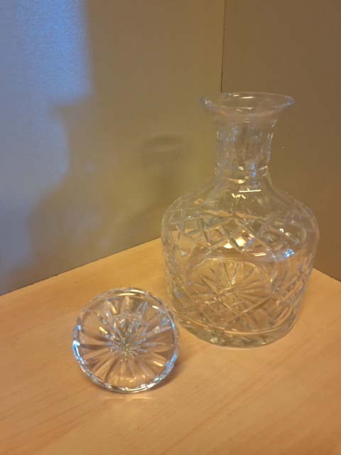 Krystal karaffel med prop