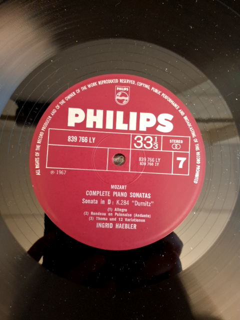 Vinyl Mozart Samtlige værker Ingrid Haebler