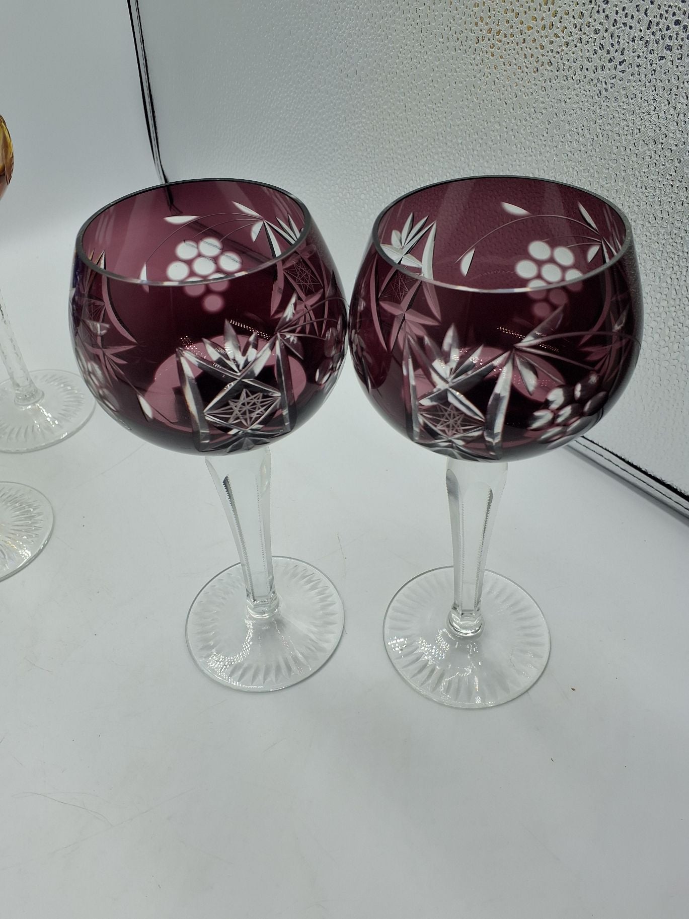 Böhmisk vin glas