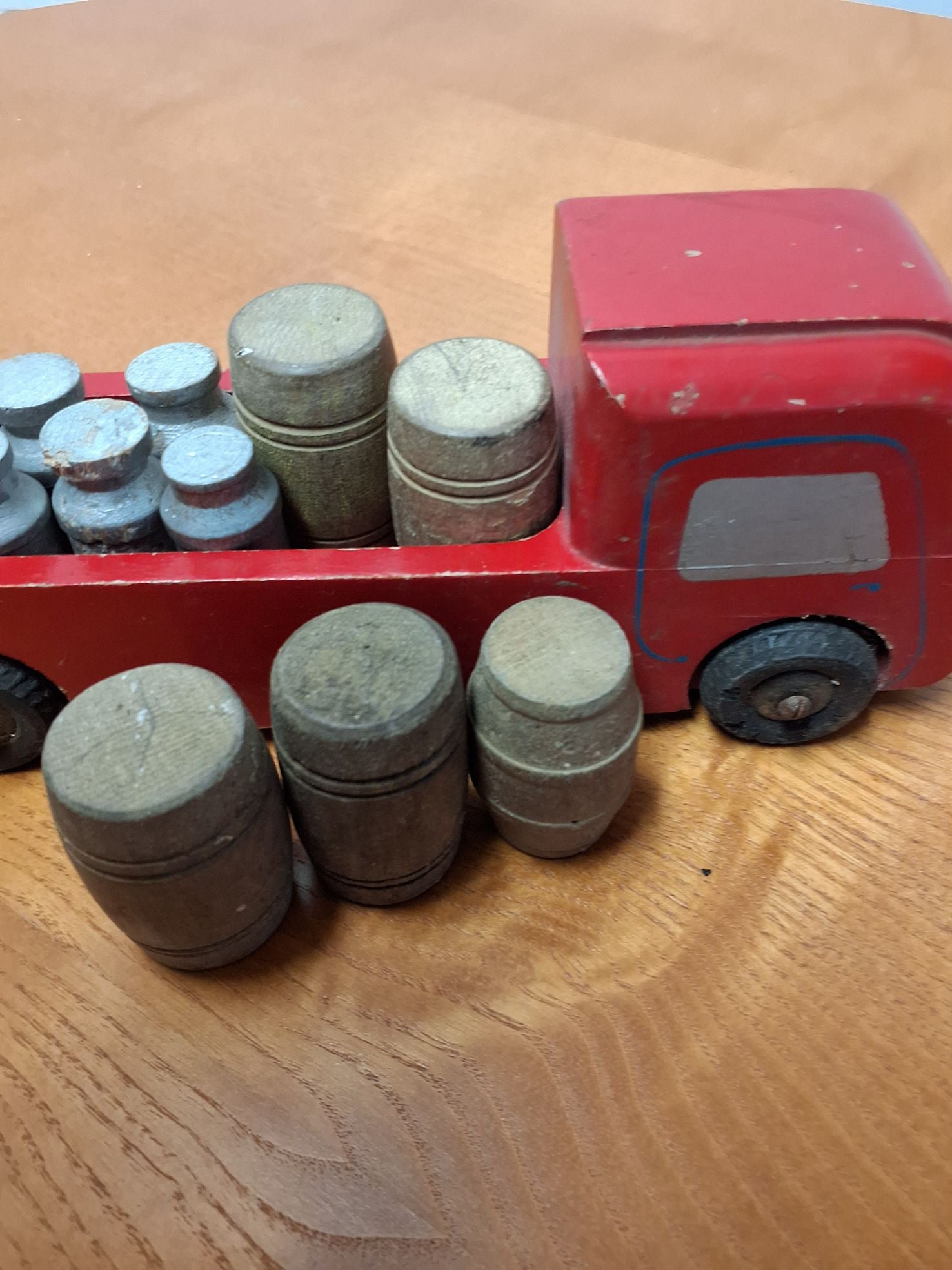 Vintage træbil
