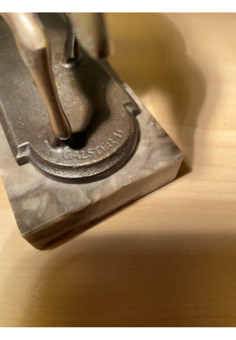 Bronze figur af Christian d. X