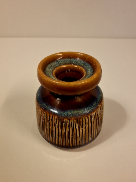Vintage Søholm Lille vase samt lysholder