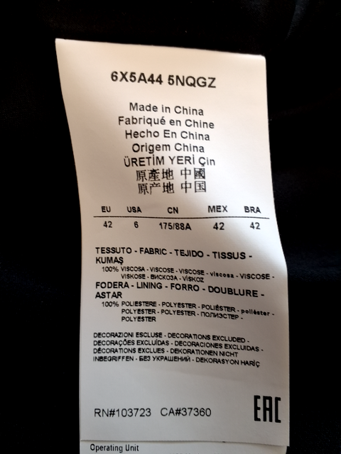 Armarni Jeans Kjole (R280)